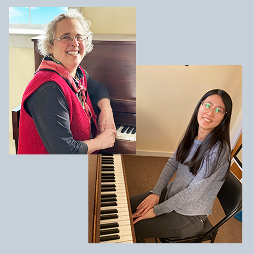 Piano lessons with Claudia Phillips and Kathy Liu at the Red Barn Music School in Amherst MA