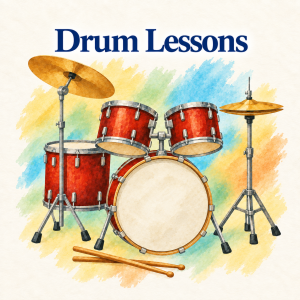 Drums music lessons at Red Barn Music School
