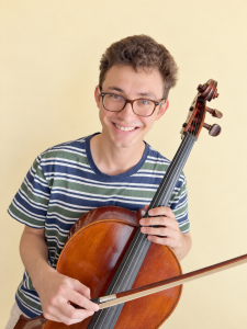 Aidan Klingsberg teaches Cello at the Red Barn Music School in Amherst MA