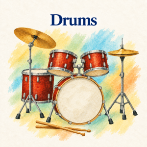 Drums lessons at Red Barn Music School