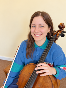 Katie Parrish Brown teaches Cello at the Red Barn Music School in Amherst MA