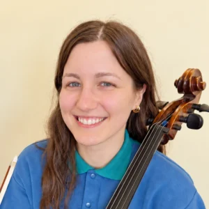 Katie Parrish Brown teaches Cello at the Red Barn Music School in Amherst MA