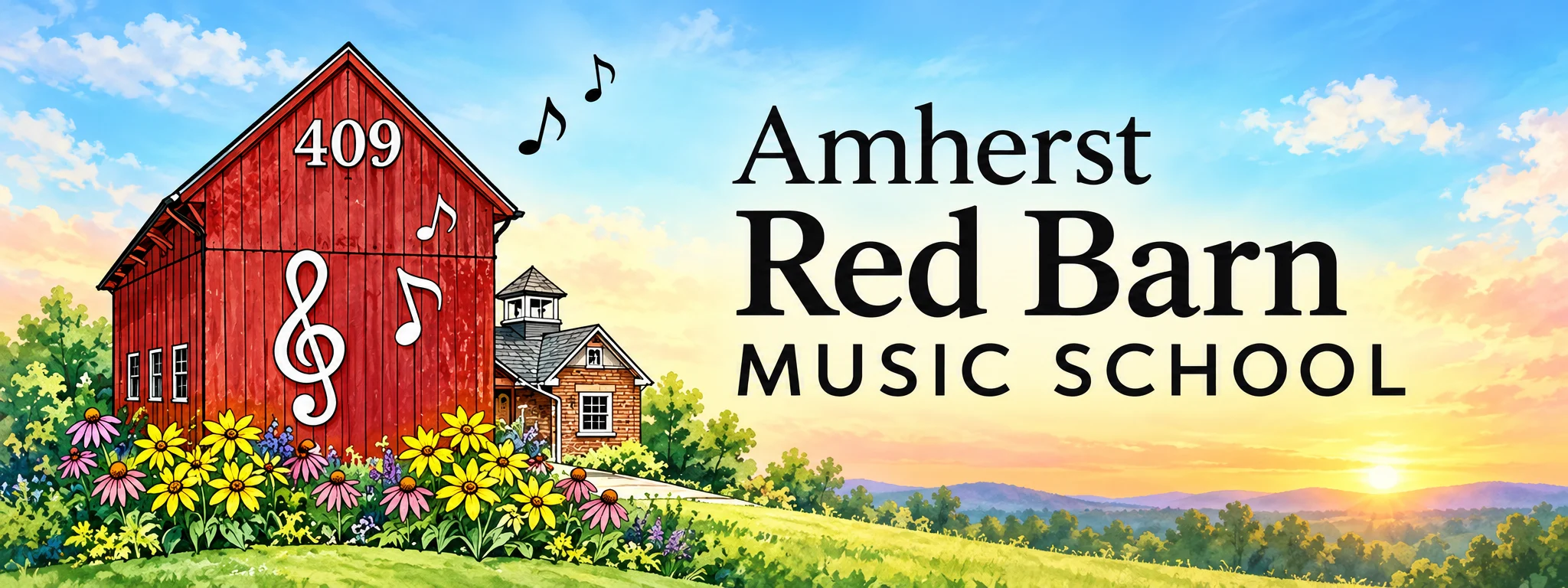 Amherst Red Barn Music School banner